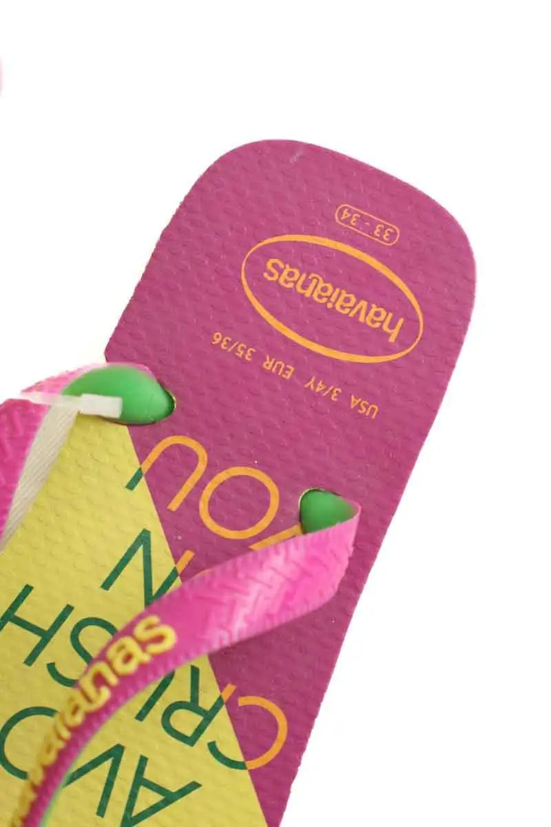 Tongs Havaianas Jaune en Plastique