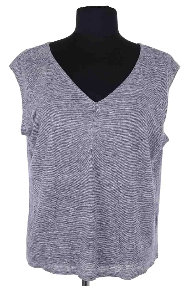 Top Agnès B. Bleu en Coton, taille L - Seconde Main