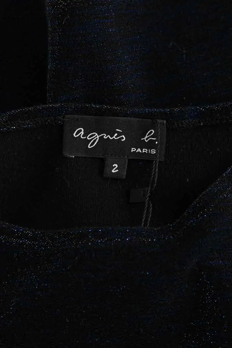 Top Agnès B. Bleu en Coton
