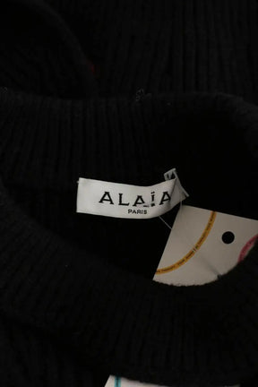 Top Alaïa Noir en Laine