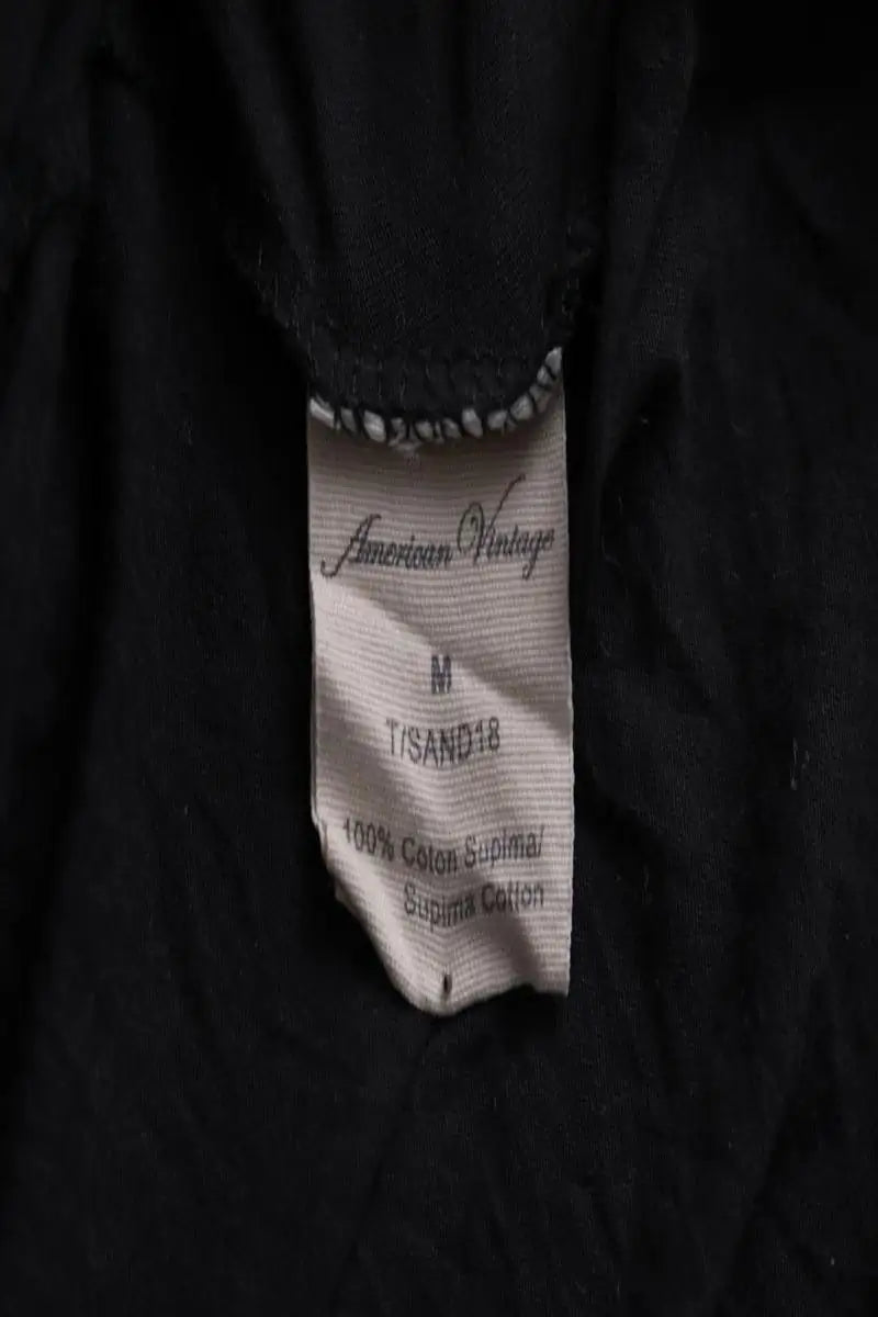 Top American Vintage Noir en Coton