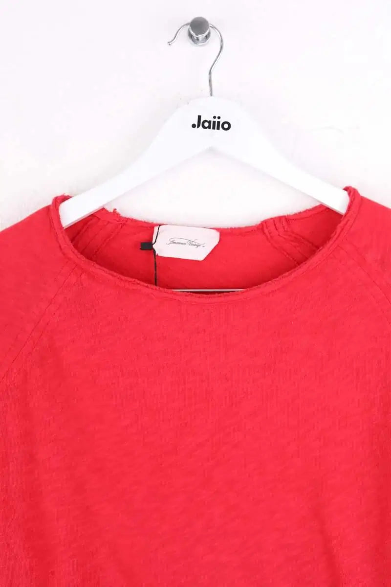 Top American Vintage Rouge en Coton