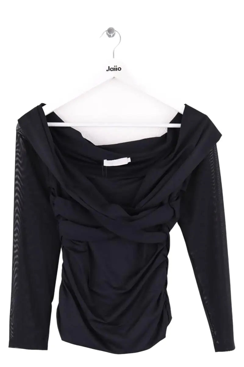 Top Anne Fontaine Noir en Synthétique, taille M - Seconde Main