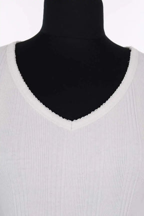Top APC Blanc en Coton