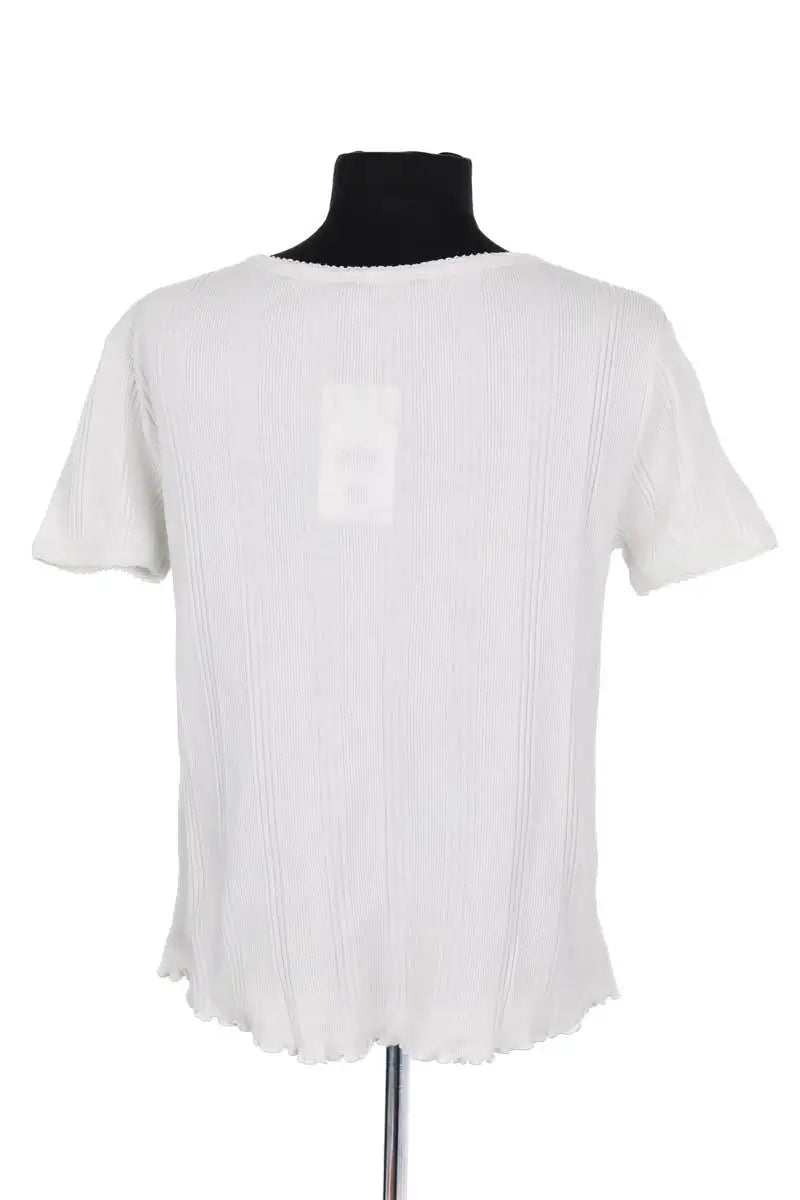 Top APC Blanc en Coton