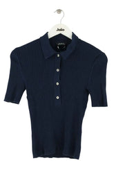 Top APC Bleu en Coton, taille XS - Seconde Main