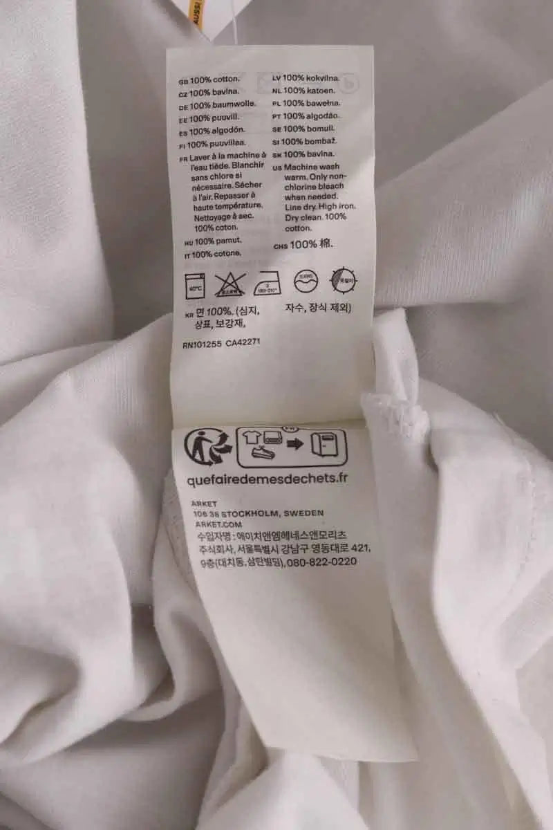 Top Arket Blanc en Coton