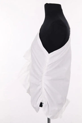 Top asymétrique Essentiel Antwerp Blanc en Coton