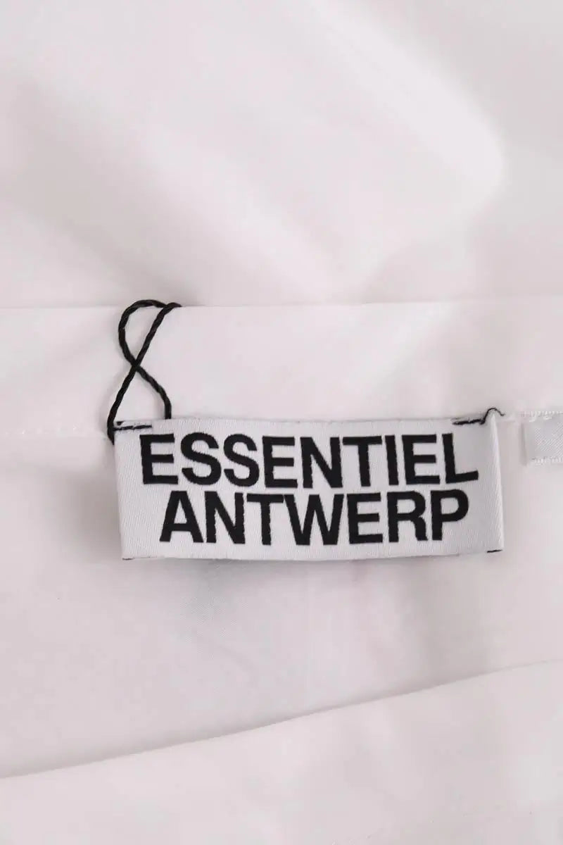 Top asymétrique Essentiel Antwerp Blanc en Coton