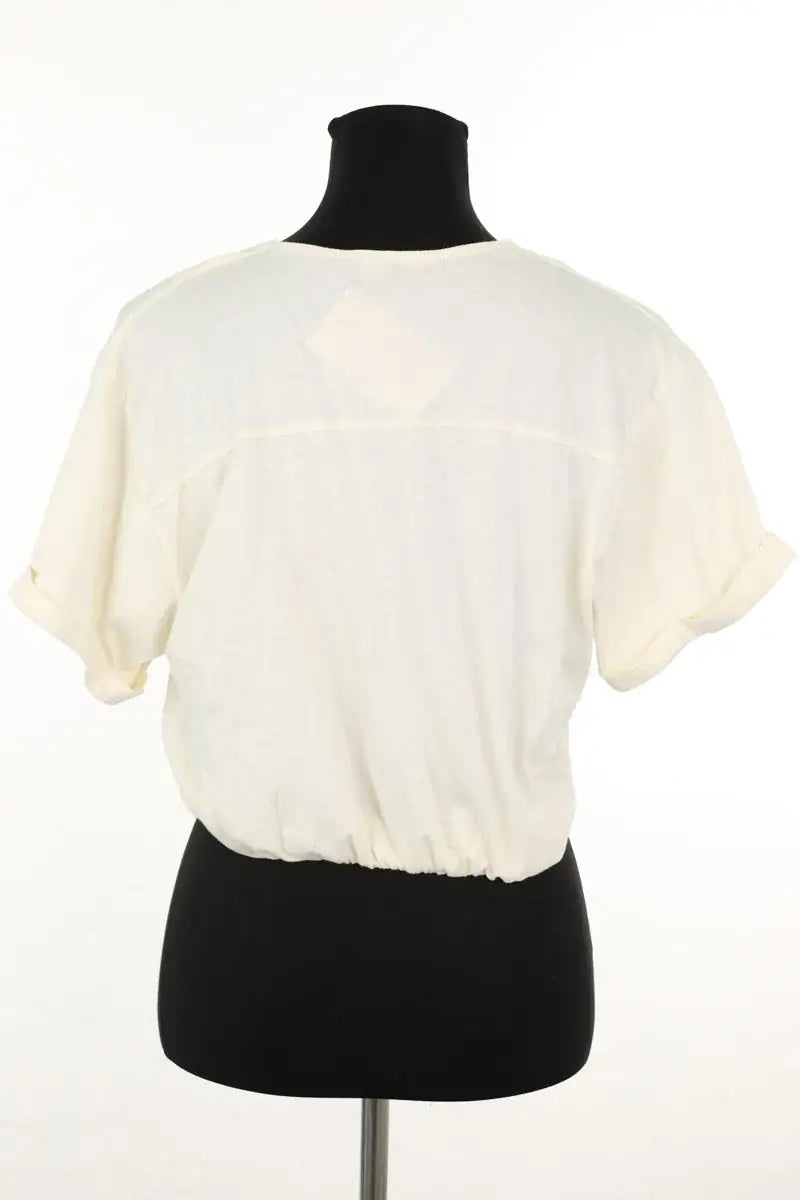Top Ba&Sh Blanc en Coton