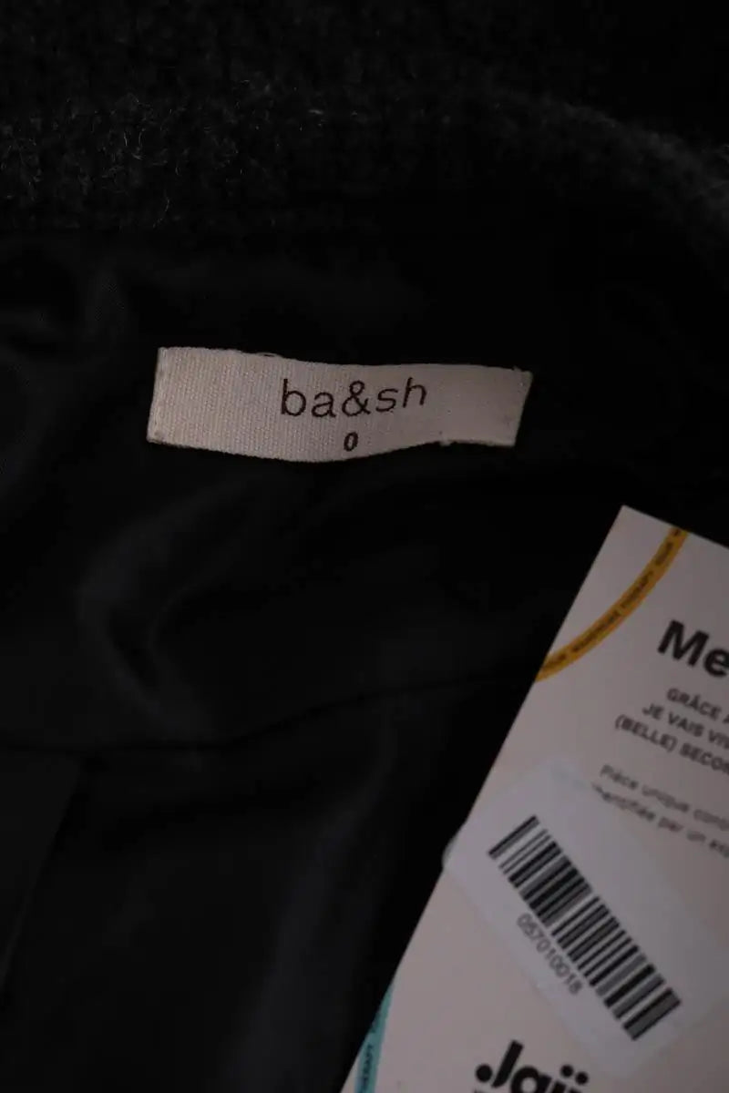 Top Ba&Sh Brian Noir en Laine