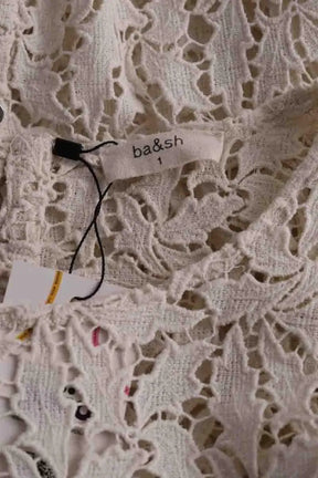Top Ba&Sh Gazani Blanc en Coton