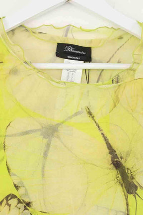 Top Blumarine Jaune en Polyamide