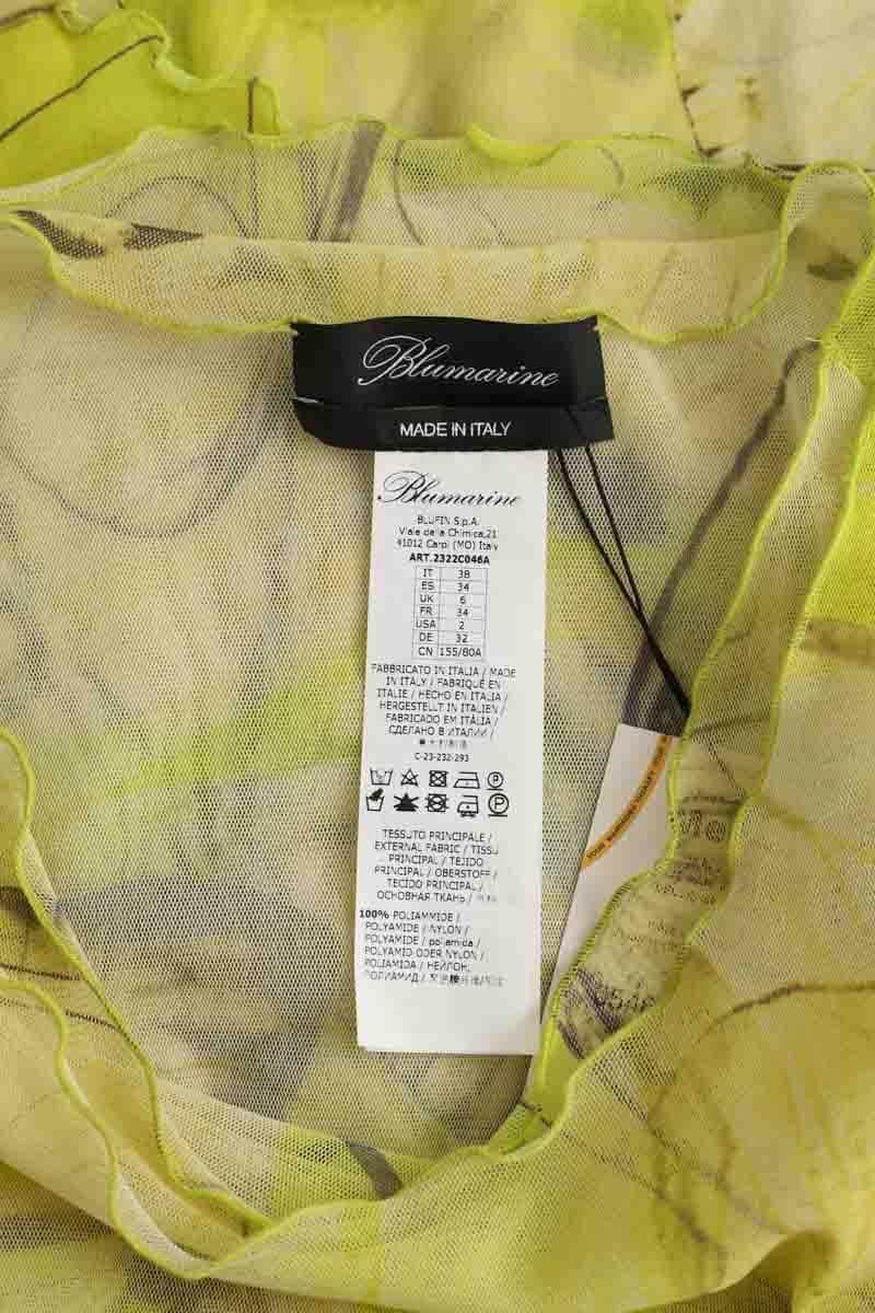 Top Blumarine Jaune en Polyamide