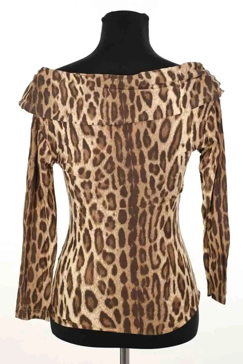 Top Blumarine Marron en Synthétique