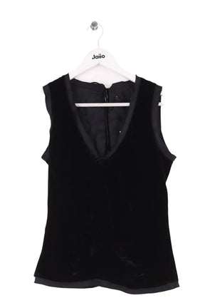 Top Boss Noir en Velours, taille XS - Seconde Main