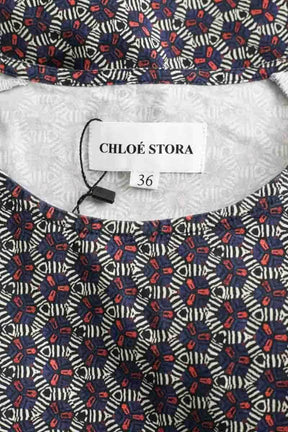 Top Chloé Stora Bleu en Coton