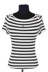 Top Claudie Pierlot Blanc en Viscose, taille S - Seconde Main