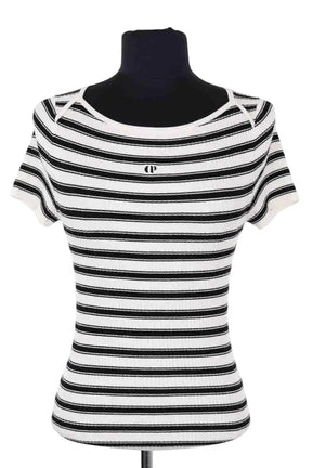Top Claudie Pierlot Blanc en Viscose, taille S - Seconde Main