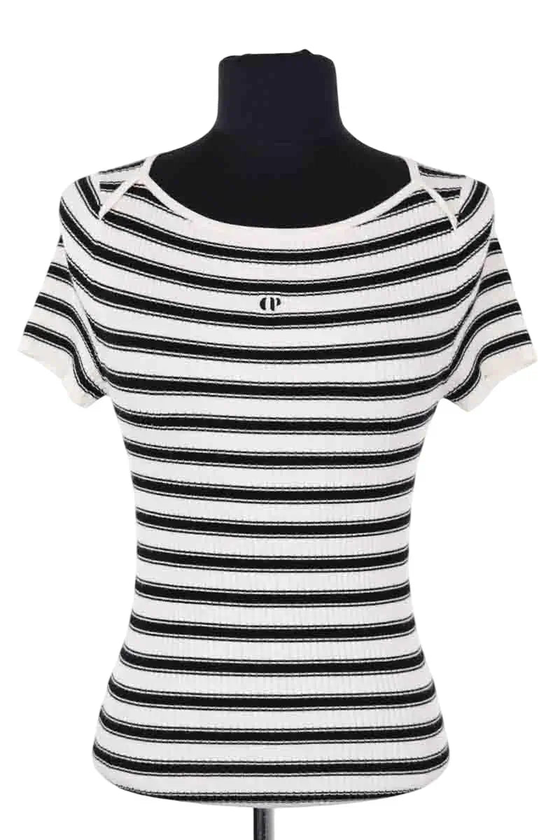 Top Claudie Pierlot Blanc en Viscose, taille S - Seconde Main
