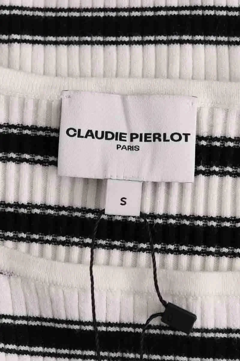 Top Claudie Pierlot Blanc en Viscose
