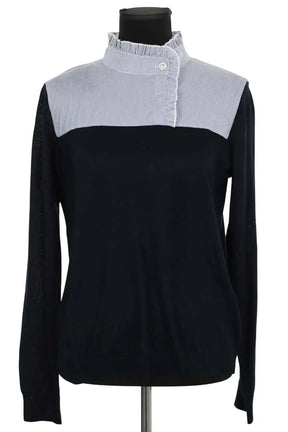 Top Claudie Pierlot Bleu en Laine, taille L - Seconde Main