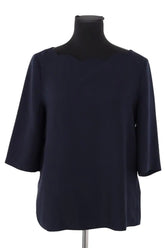 Top Claudie Pierlot Marine en Synthétique, taille L - Seconde Main
