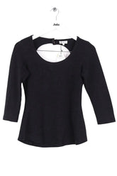 Top Claudie Pierlot Noir en Coton, taille S - Seconde Main