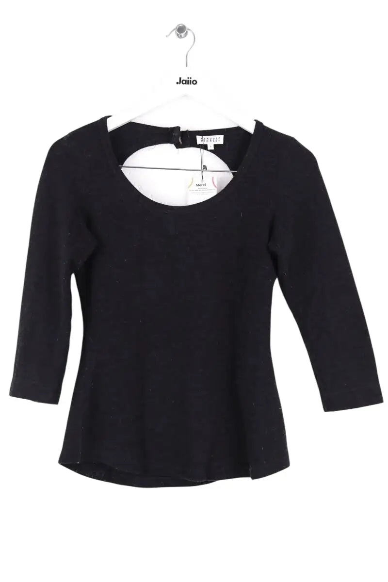 Top Claudie Pierlot Noir en Coton, taille S - Seconde Main