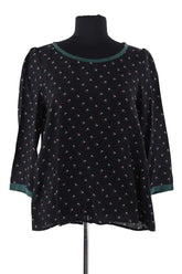 Top Claudie Pierlot Noir en Viscose, taille S - Seconde Main