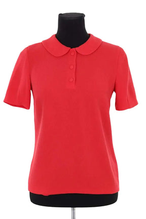 Top Claudie Pierlot Rouge en Synthétique, taille S - Seconde Main