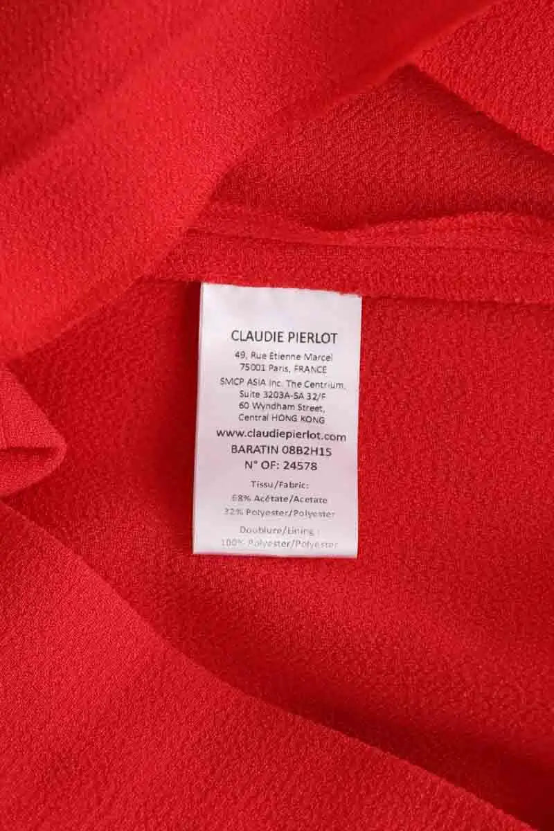 Top Claudie Pierlot Rouge en Synthétique