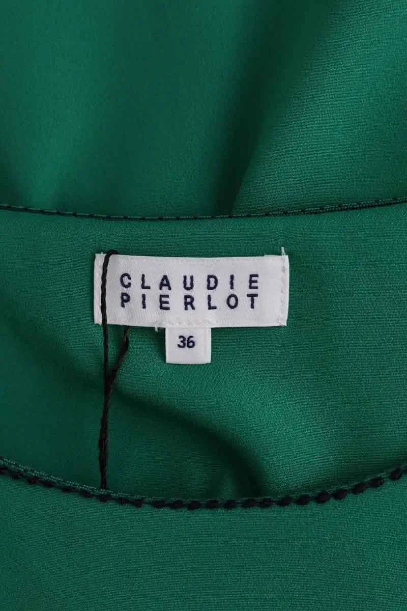 Top Claudie Pierlot Vert en Synthétique