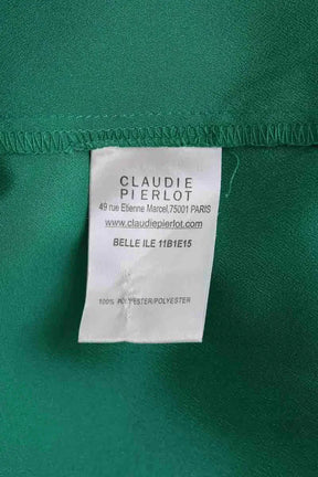 Top Claudie Pierlot Vert en Synthétique