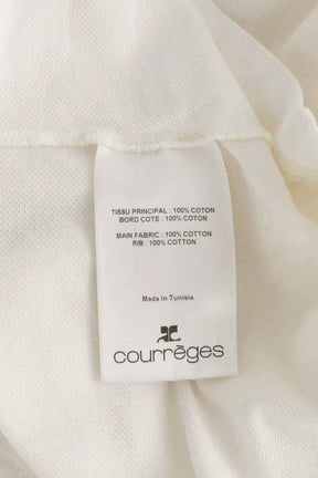Top Courrèges Blanc en Coton