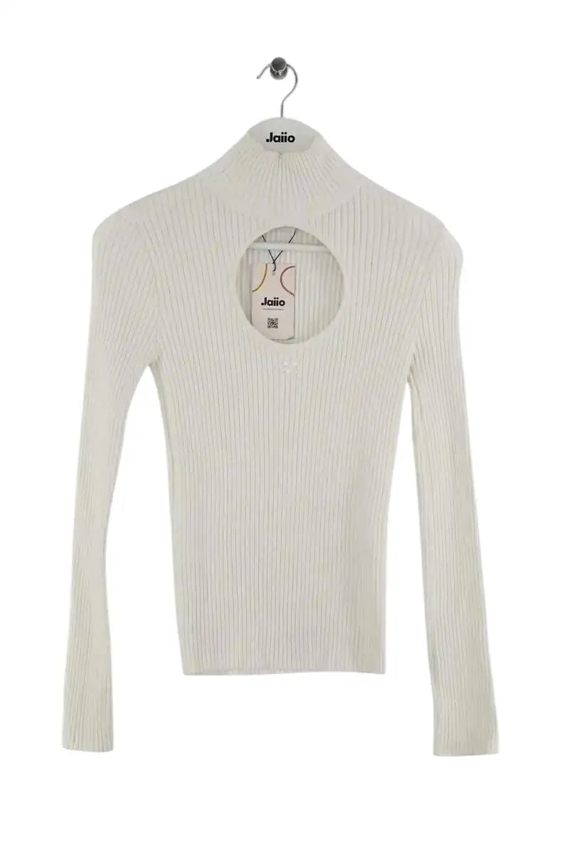 Top Courrèges Blanc en Viscose, taille M - Seconde Main