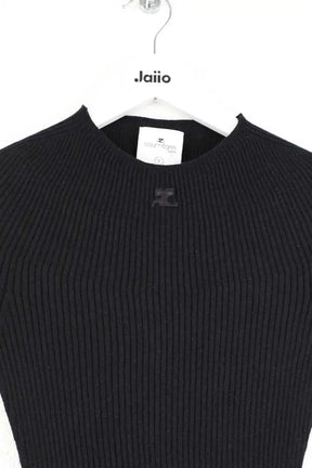 Top Courrèges Noir en Coton
