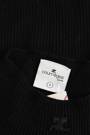 Top Courrèges Noir en Coton