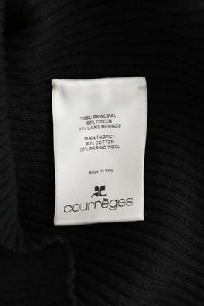 Top Courrèges Noir en Coton