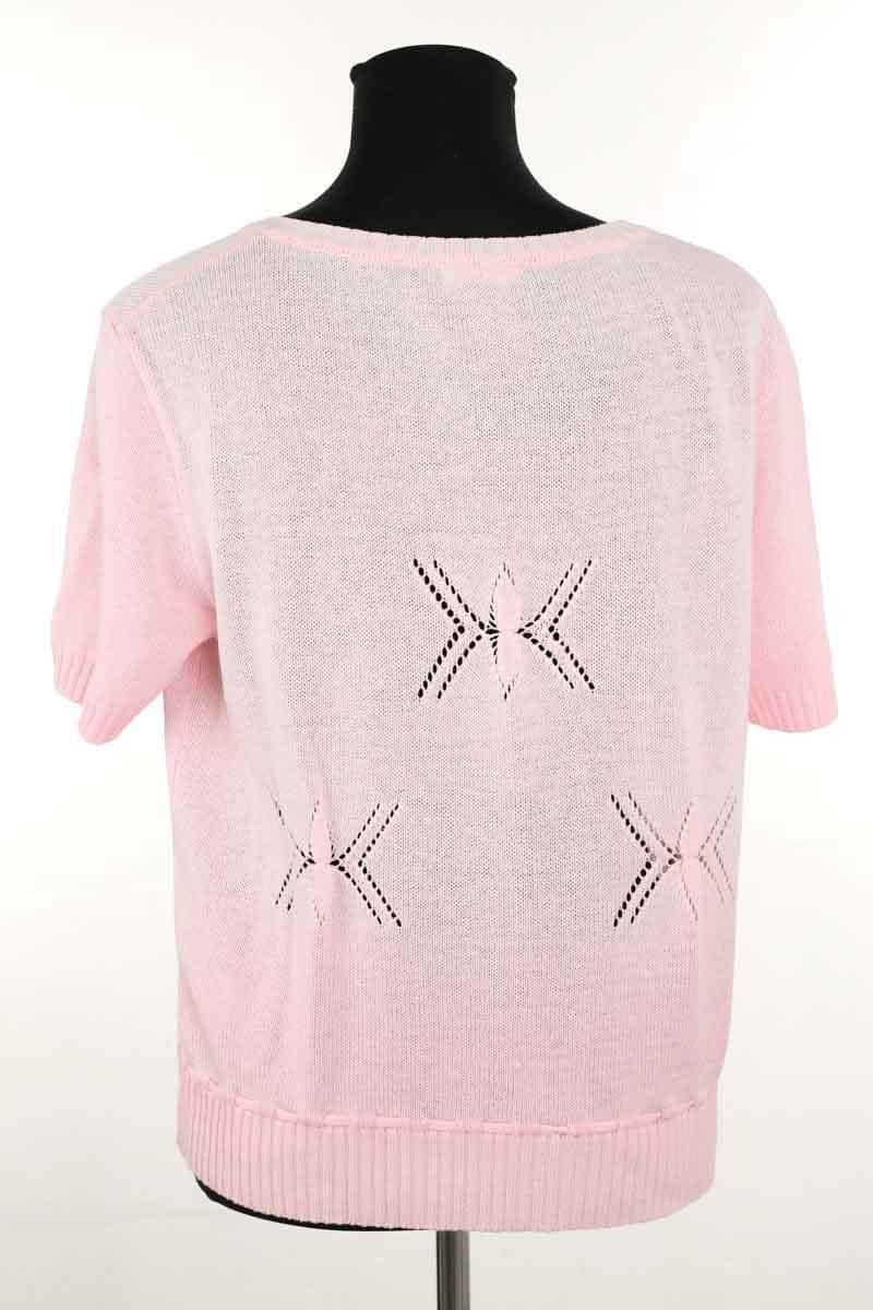 Top Courrèges Rose en Coton