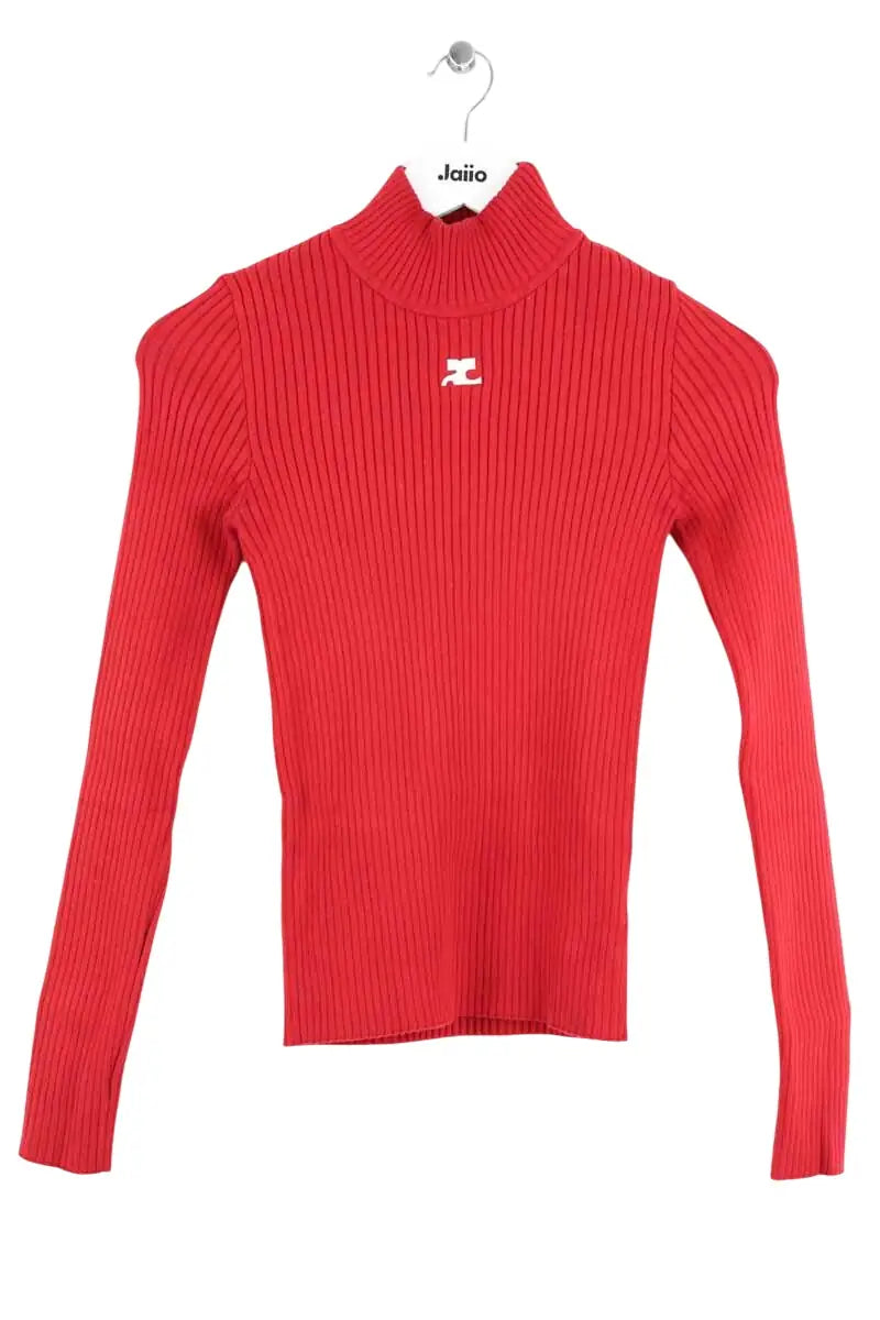 Top Courrèges Rouge en Viscose, taille S - Seconde Main