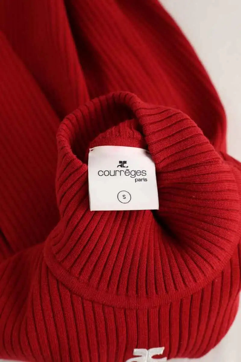 Top Courrèges Rouge en Viscose
