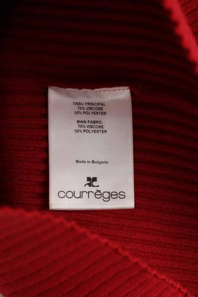 Top Courrèges Rouge en Viscose