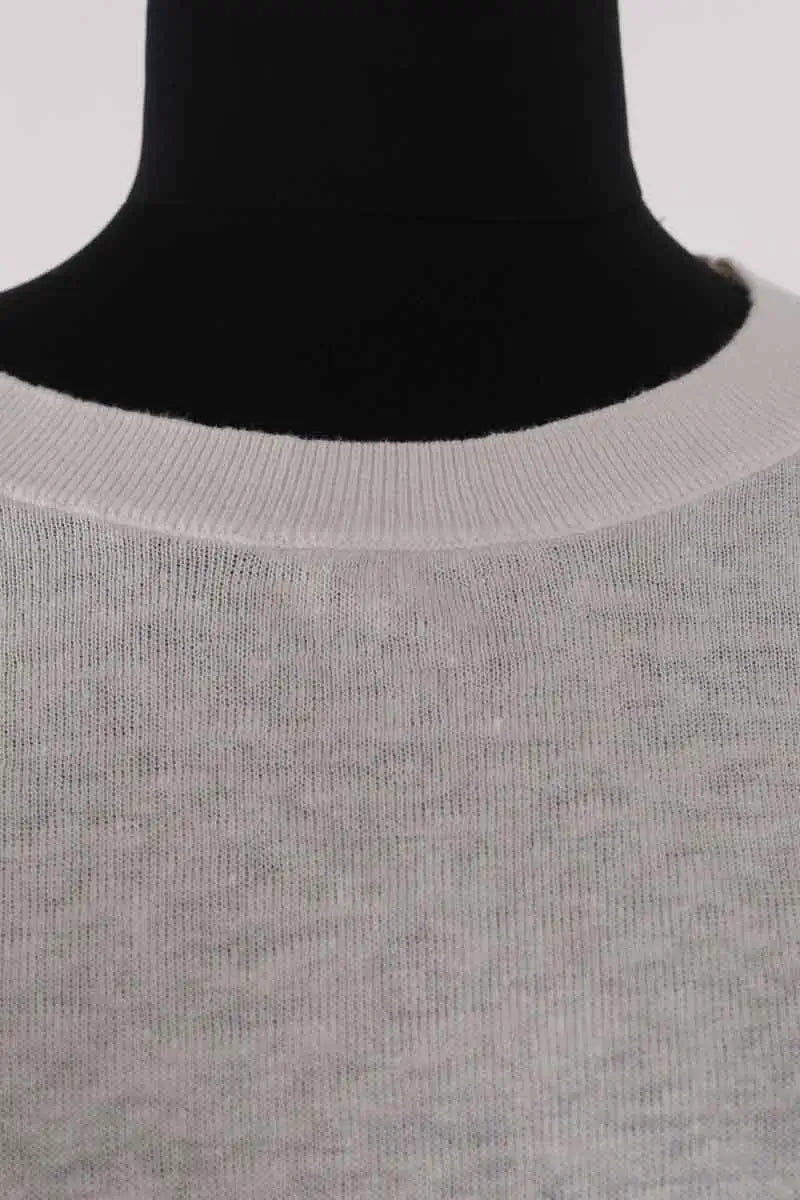 Top Des Petits Hauts Alberto Ecru en Lin