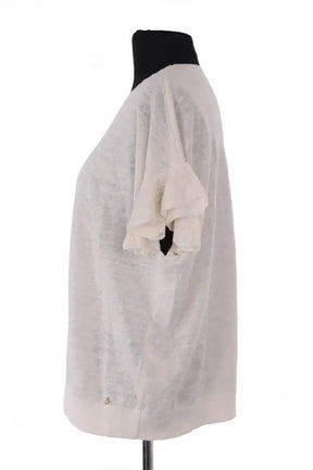 Top Des Petits Hauts Alberto Ecru en Lin
