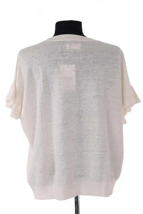Top Des Petits Hauts Alberto Ecru en Lin