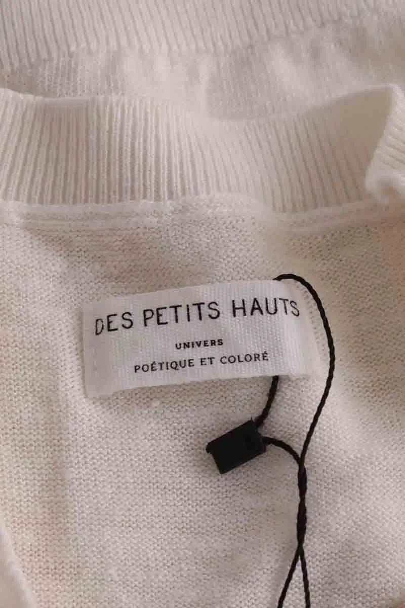 Top Des Petits Hauts Alberto Ecru en Lin