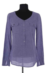 Top Des Petits Hauts Bleu en Coton, taille M - Seconde Main