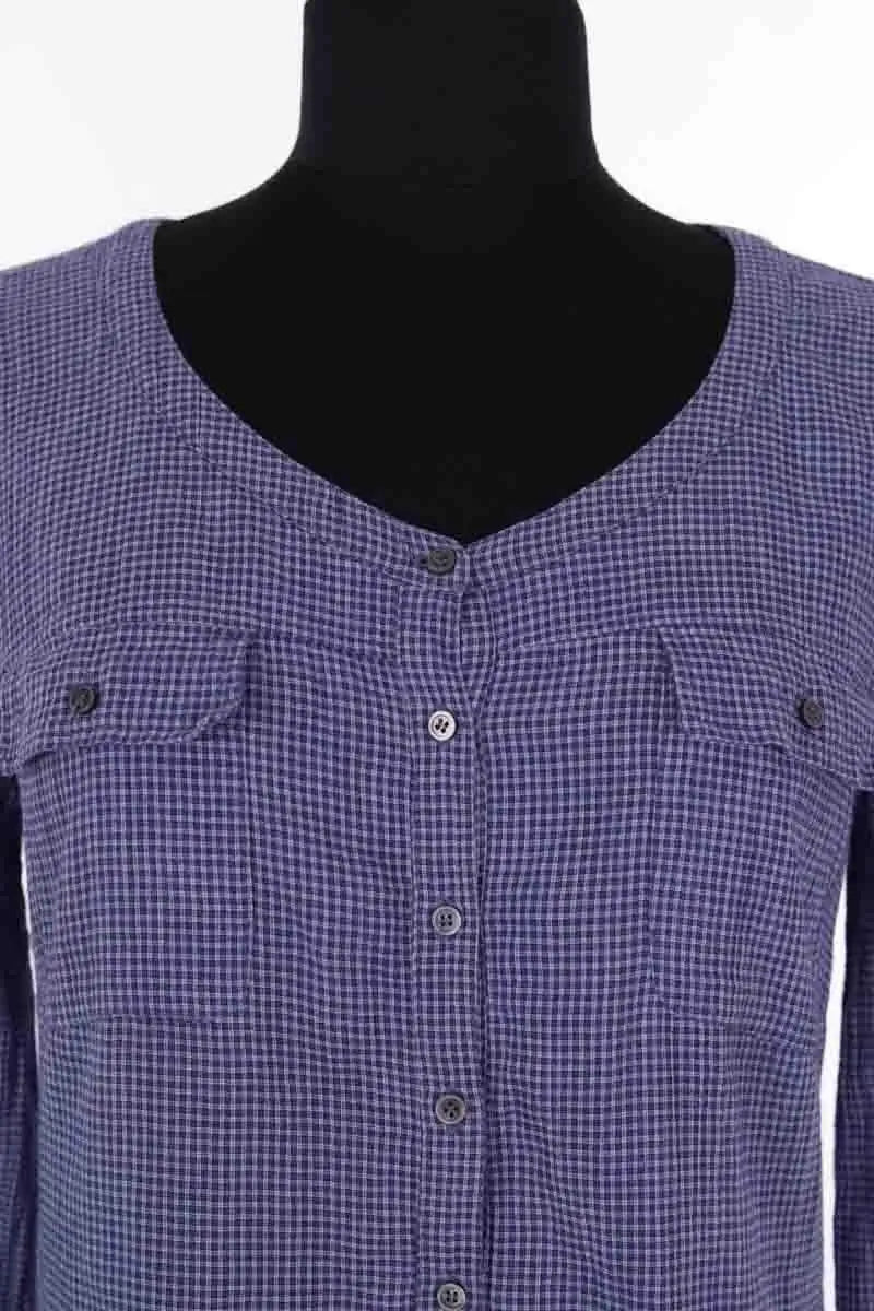 Top Des Petits Hauts Bleu en Coton