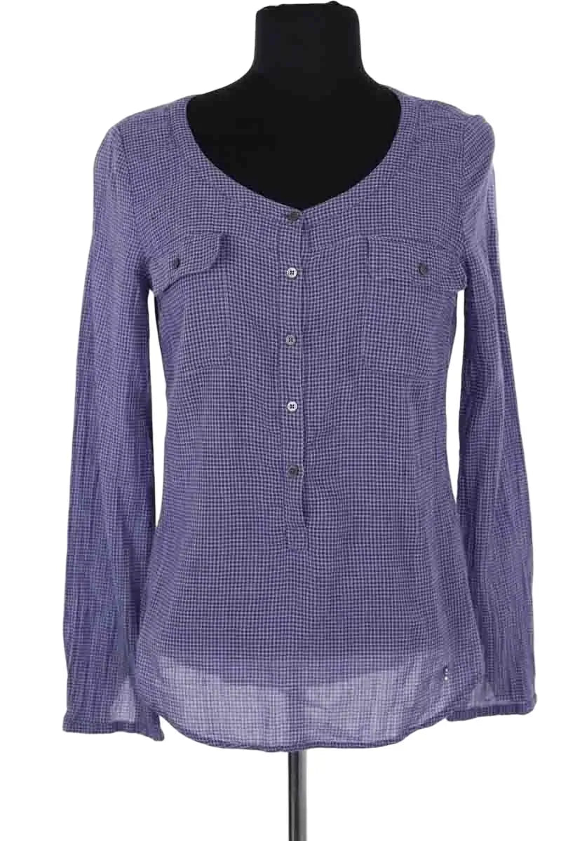 Top Des Petits Hauts Bleu en Coton, taille S - Seconde Main